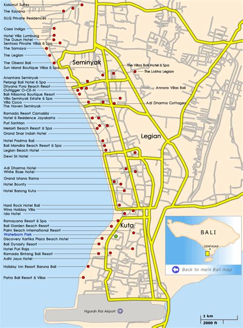 legian hotels map.